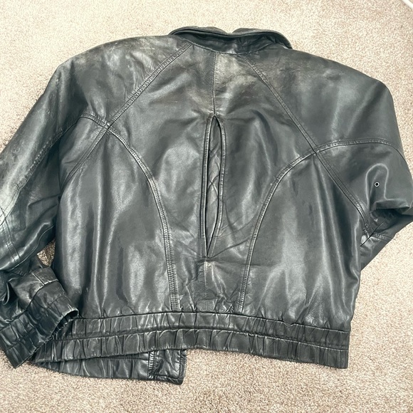 Mens vintage leather jacket - Picture 5 of 6
